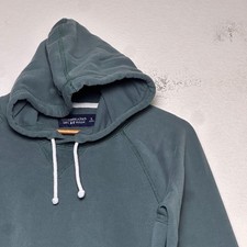 Abercrombie Fitch Green Men S Soft A F Fleece Minimal Hoodie Pullover Casual