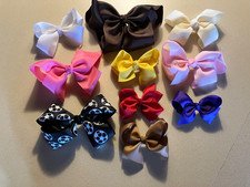 Set of Ten New, Never Worn, Girls' Hairbows