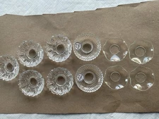 Vintage Glass Bobeche Lot Of 11
