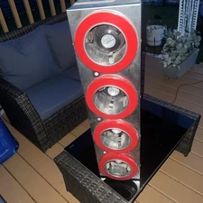 Dispense-Rite 4-tube cup dispenser.