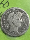 1894-o Barber Dime, Much Better Date, Nice Condition, Free Shipping