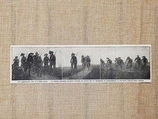 Bersaglieri ciclisti nel 1915 In avanscoperta su territorio nemico Isonzo WW1