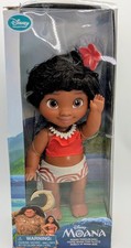 Muñeca bebé niño Moana 15" colección Disney nueva en caja posable con flor