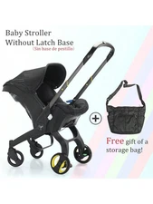 4-in-1 Baby Stroller with Storage Bag Travel Toddler Stroller No Base Newborn
