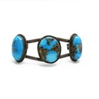 Southwest Sterling Turquoise Bench Bead 18-29in Necklace Cuff Lot of 5 #S5571-3 — photo 8