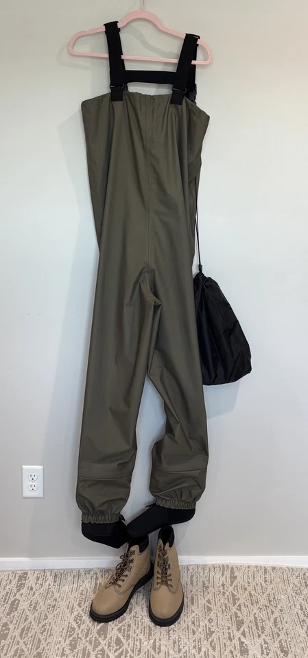 LL Bean Pecho Vadeadores Para Hombre S Neopreno Poliéster Verde Impermeable Pesca con Mosca Nuevo Foto 4 de 4