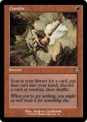 Gamble (Retro Frame) Dominaria Remastered #321