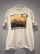 Vtg 90s Maui Hawaii T-Shirt XL white Single Stitch Haleakala Sunshine, USA made