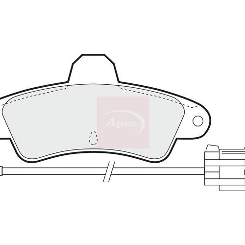 APEC Brake Pad Set, disc brake PAD807