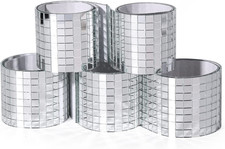 2360 PCS Self Adhesive Mosaic Tiles, 5 X 5 Mm Disco Tiles, Square Mirror Mosaic