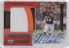 2018 Certified Freshman Fabric Signatures Mirror Red /249 Mark Walton Auto 10p1
