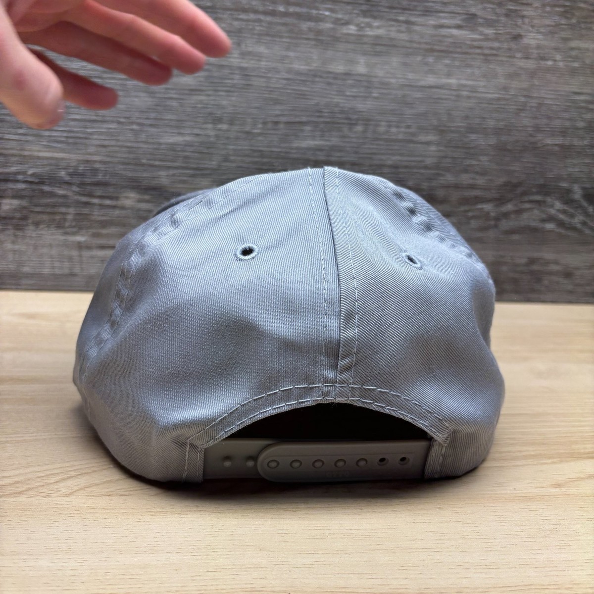 Vintage Kimball Railcar Repair Hat Cap Snap Back Gray Black