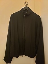 Yohji Yamamoto Y's... SS23 Tropical Wool Stand Collar Blouson Black Size 3