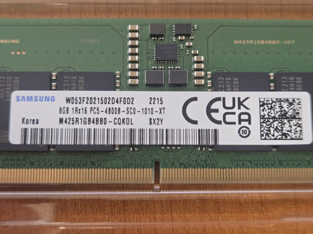 Samsung 16GB (2×8GB) DDR5‑4800 PC5‑4800 SO‑DIMM | 1Rx16 | Genuine