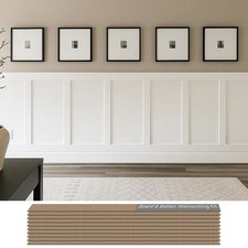Board and Batten Wall Molding Kit Paintable MDF DIY Trim for Accent Walls Shaker