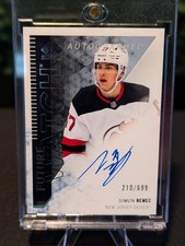 2025-26 SP Authentic Simon Nemec #RFWA-SN Retro FWA #/699 New Jersey Devils