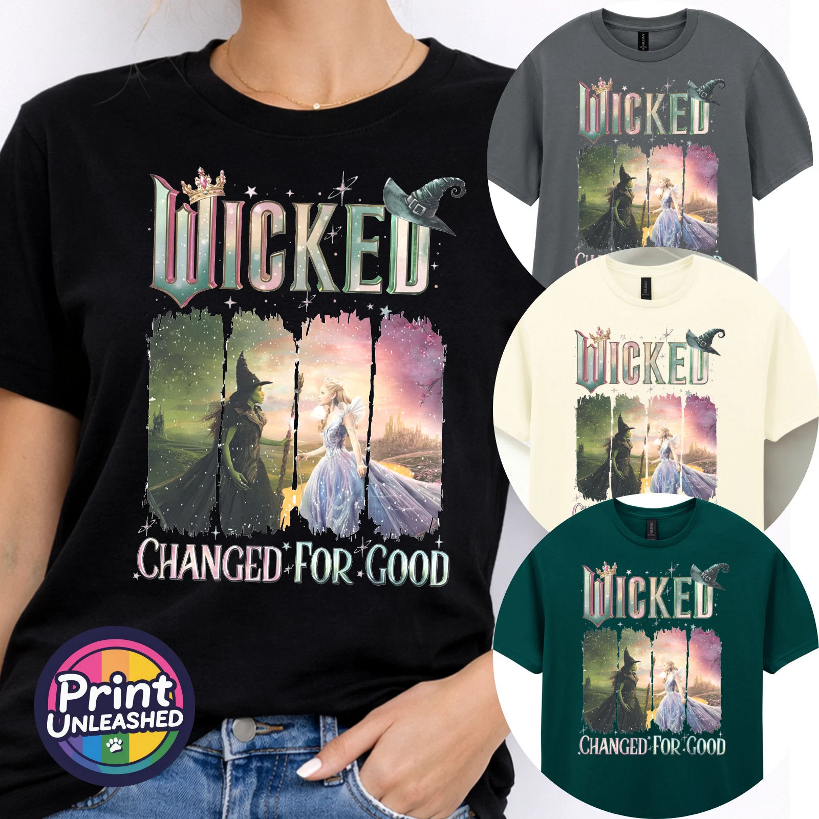 Changed for Good T-Shirt Wicked Graphic Tee Unisex S-2XL Musical Movie Tee
Opens in a new window or