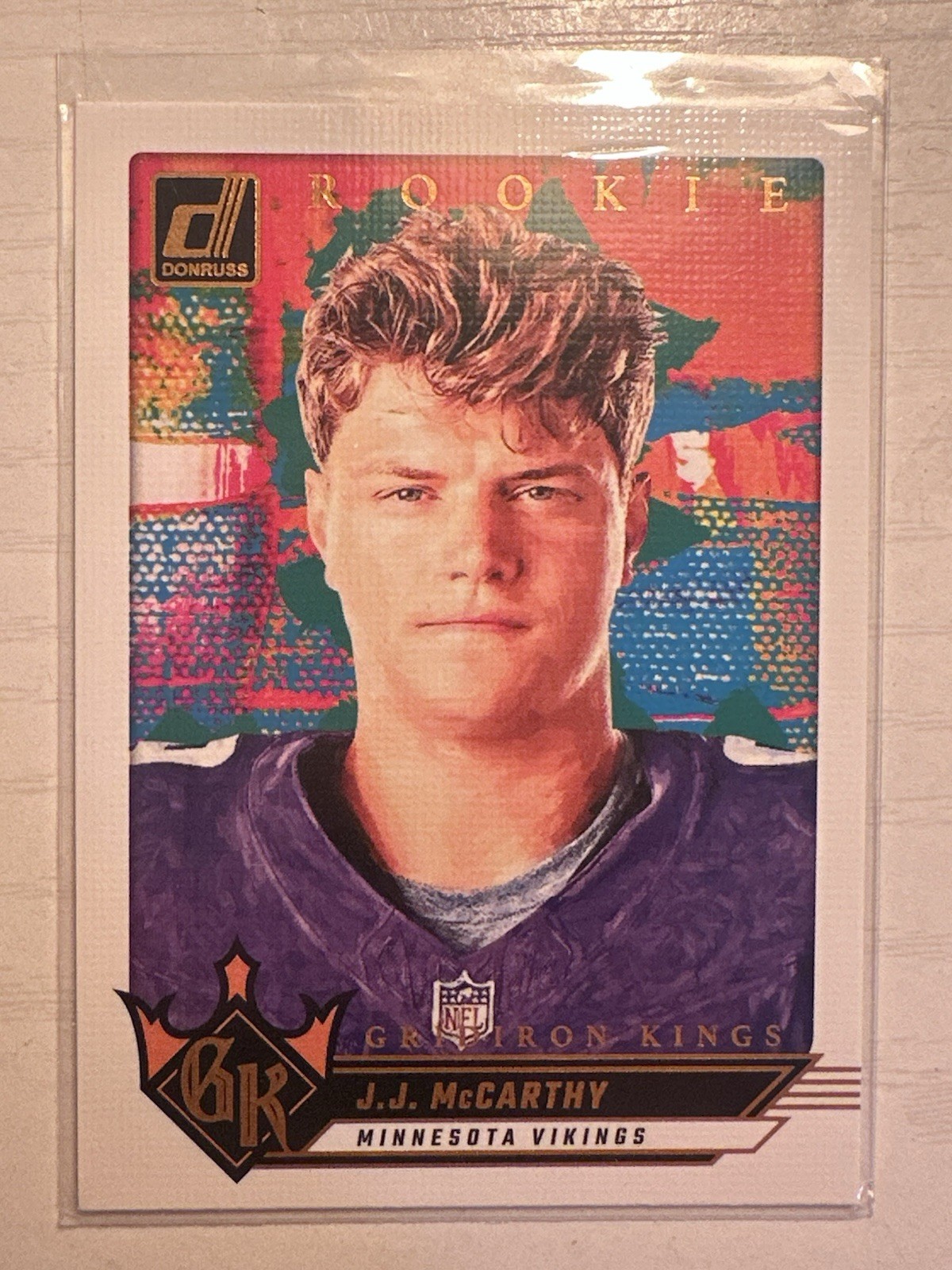 2024 Panini Donruss - Rookie Gridiron Kings J.J. McCarthy #5 (RC)