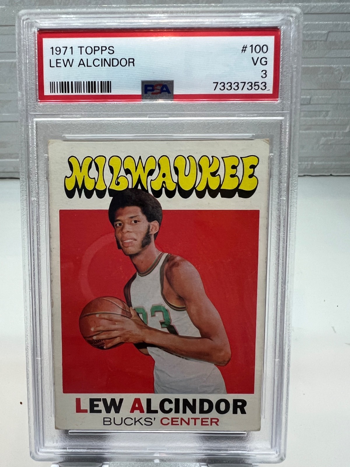 1971 Topps Lew Alcindor #100 PSA 3