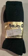 Vintage FootJoy Mens Super Cushion Forest Green Golf Socks Size 10-13 USA NOS
