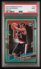 2023 Donruss Optic RATED ROOKIE Rayan Rupert GREEN #/5 rc PSA 9 POP 2 