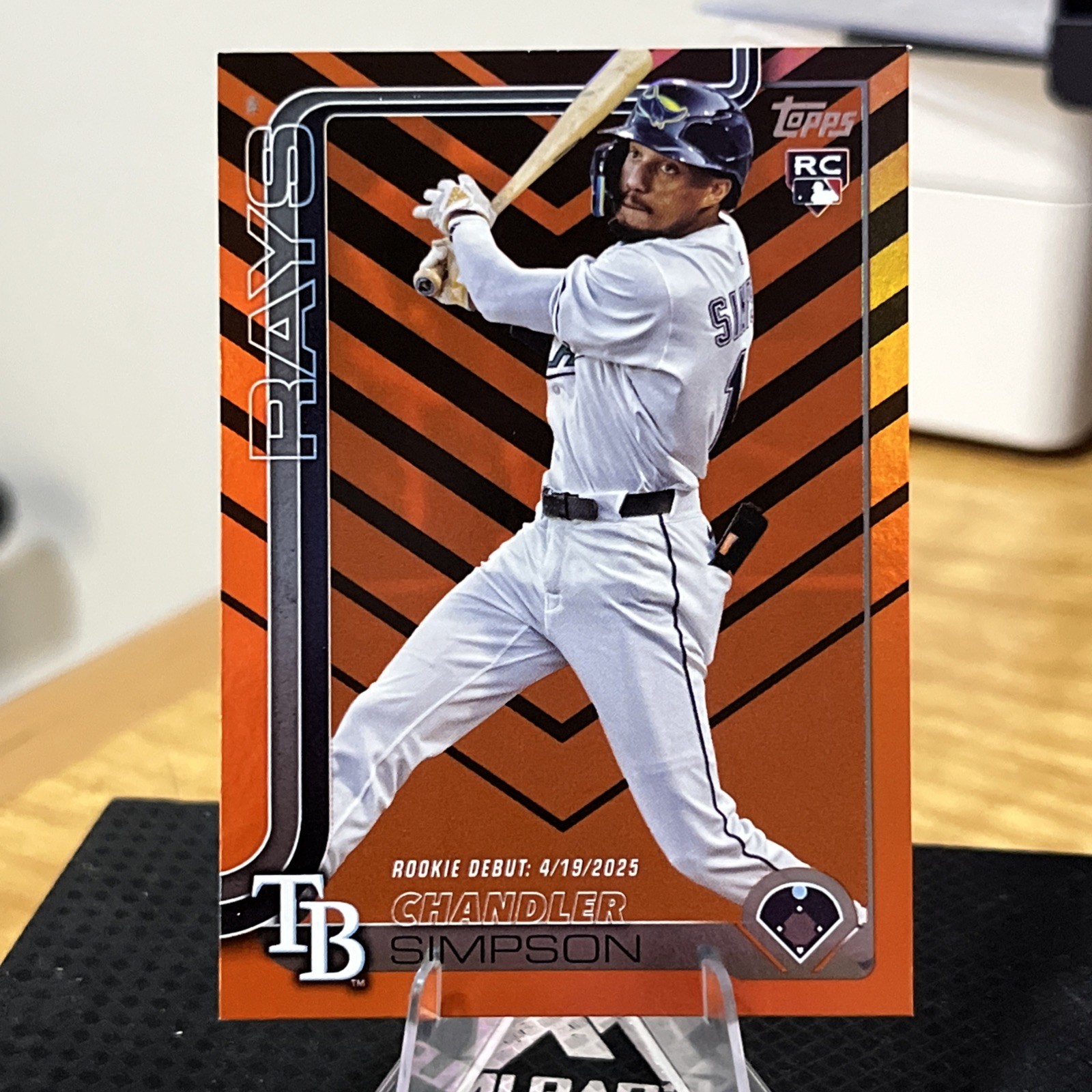 Chandler Simpson 2025 Topps Update Rookie Debut Holiday Foil RC #US349