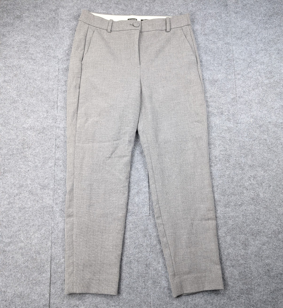 J Crew High Rise Cameron Pants Women 8 Gray Trouser Career Closet Staple Stretch