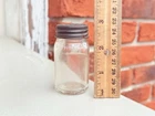 Vintage HORLICKS MALTED MILK Clear Glass Small Bottle U.S.A
