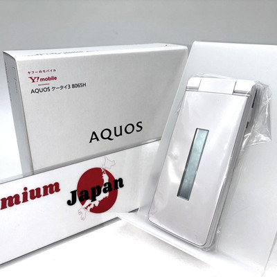 New SHARP AQUOS Keitai 3 806SH Flip Phone SIM Free Unlocked White JP