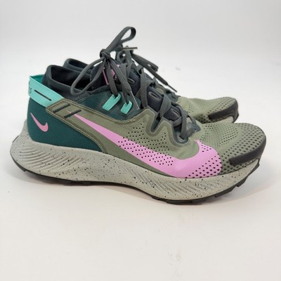 Nike Pegasus Trail 3 Womens 9 Spiral Sage Atomic Teal Running Shoes CK4309-300
