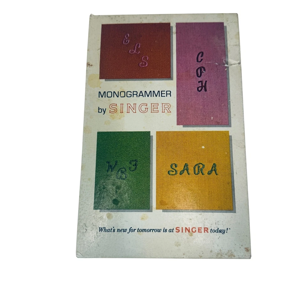 Singer Monogrammer Attachment Slant Needle Zig Zag Sewing Machines Model 171256 - Image 2 of 4