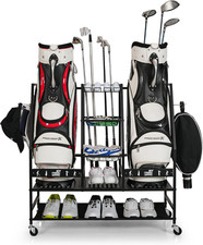 Extra Large Golf Bag Storage Organizer Rack for Garage Home Accessories