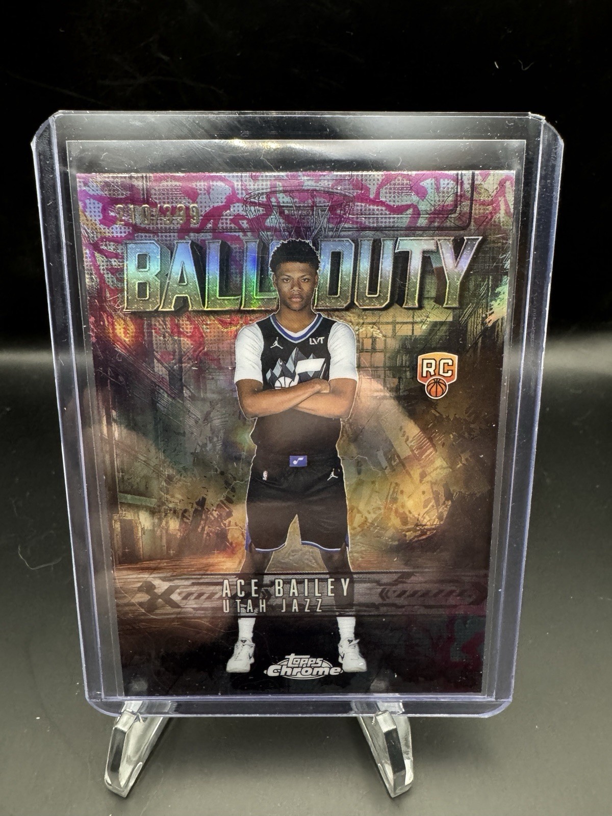 2025-26 Topps Chrome Ace Bailey Ball Of Duty /399