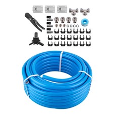 3/4" Compressed Air Line System Master Shop Piping Set Kit 100 Feet Aluminum New