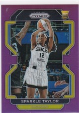 2022 Panini Prizm WNBA #43 Sparkle Taylor Purple #32/99 Rookie