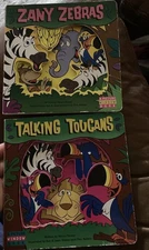Lot Of 2 Paradise Press Talking toucans & Zany Zebras Picture Window Books 2001
