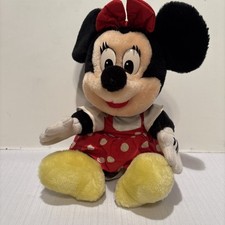Disneyland Walt Disney World Vintage Minnie Mouse Plush 12
