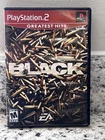 BLACK Greatest Hits PlayStation 2 PS2 Video Game FPS Action Shooter
