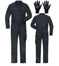 Arbeitskombi Kombi Overall Carbon Anthrazit Grau Arbeitsoverall KFZ Arbeitsanzug