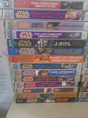 29 Star Wars Audio Book Cassette Tapes Mixed Episode X-wing BDD Bantam Doubleday