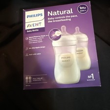 Philips Avent Natural Baby Bottle With Natural Response Nipple Clear 9 oz 2 Ct.