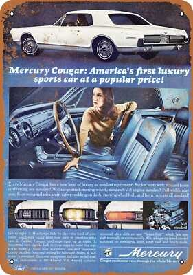 #ad METAL SIGN 1967 Mercury Cougar Vintage Look Reproduction $19.95
