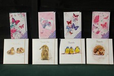  Message Blank & Thank You Note Cards Notelets with Envelopes 60 Designs