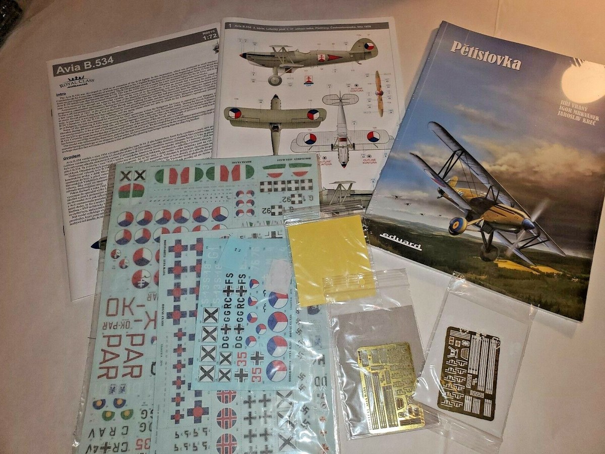 1/72 エデュアルド ロイヤルクラス アビア B.534 4機セット Avia