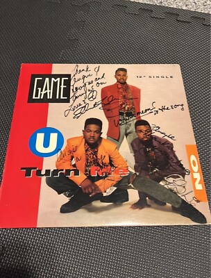 Game U Turn Me On 12'' Orig '91 Nautica  single with signed pictures