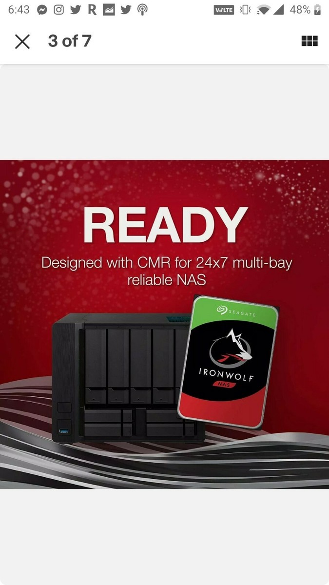 Seagate IronWolf Pro 16TB Internal 7200RPM 3.5