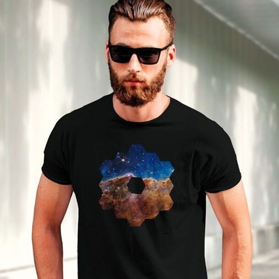 JWST NASA, James Webb Space Telescope (Cosmic Cliffs, Carina Nebula)   t-shirt