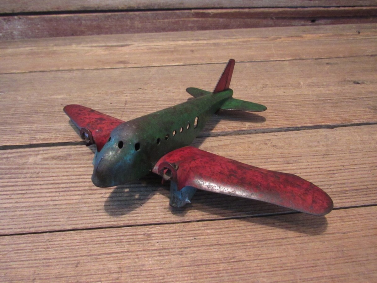 Vintage Wyandotte Metal Airplane Toy