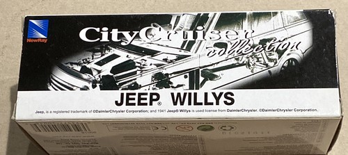Jeep Willys 1/32 Sie-Cast Functional Door NewRay - Picture 5 of 6