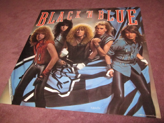 Black 'N Blue 1984 Debut 12x12 Promo Cover Flat Poster  KISS Thayer St. James